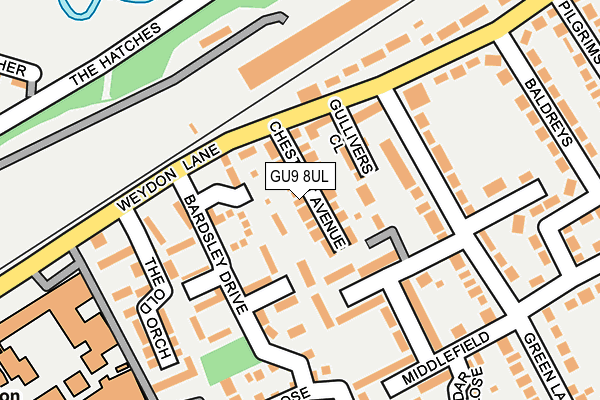 GU9 8UL map - OS OpenMap – Local (Ordnance Survey)