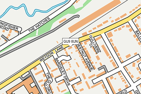 GU9 8UN map - OS OpenMap – Local (Ordnance Survey)