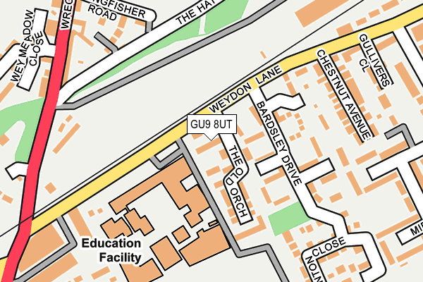 GU9 8UT map - OS OpenMap – Local (Ordnance Survey)