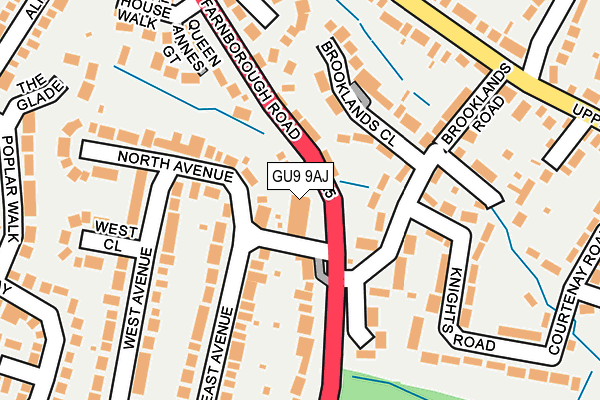 GU9 9AJ map - OS OpenMap – Local (Ordnance Survey)