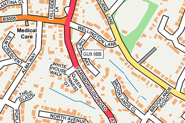 GU9 9BB map - OS OpenMap – Local (Ordnance Survey)