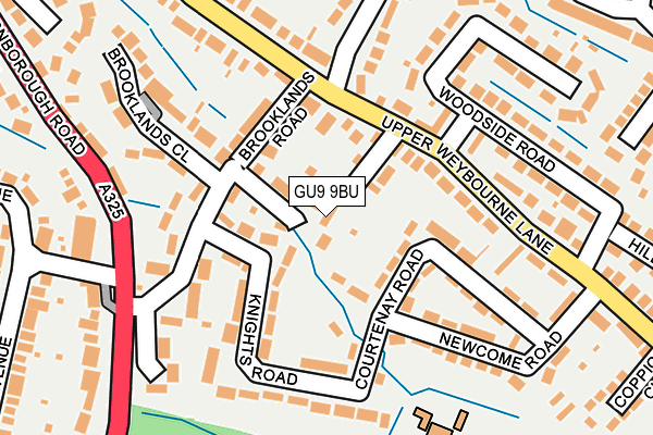 GU9 9BU map - OS OpenMap – Local (Ordnance Survey)