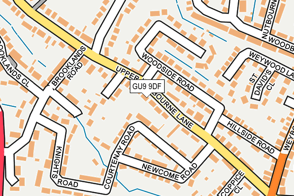 GU9 9DF map - OS OpenMap – Local (Ordnance Survey)