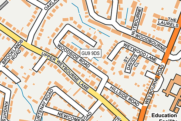 GU9 9DS map - OS OpenMap – Local (Ordnance Survey)
