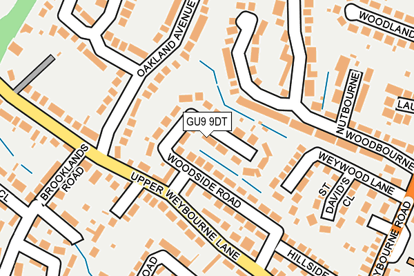 GU9 9DT map - OS OpenMap – Local (Ordnance Survey)