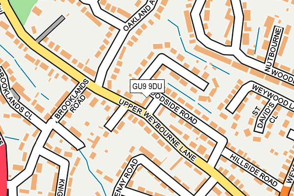 GU9 9DU map - OS OpenMap – Local (Ordnance Survey)