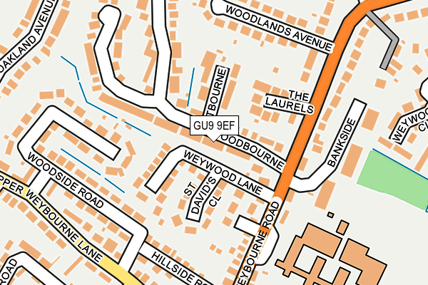 GU9 9EF map - OS OpenMap – Local (Ordnance Survey)