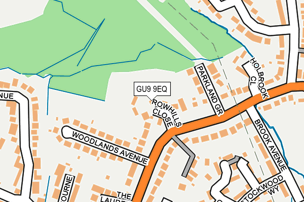 GU9 9EQ map - OS OpenMap – Local (Ordnance Survey)