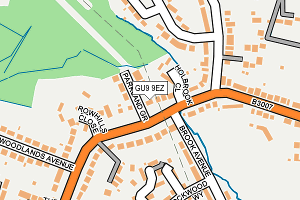GU9 9EZ map - OS OpenMap – Local (Ordnance Survey)