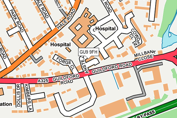 GU9 9FH map - OS OpenMap – Local (Ordnance Survey)