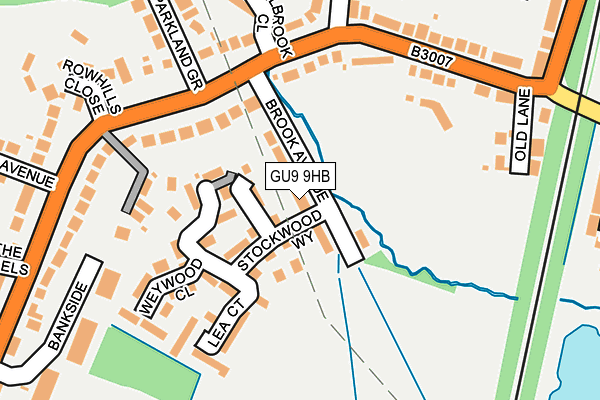 GU9 9HB map - OS OpenMap – Local (Ordnance Survey)
