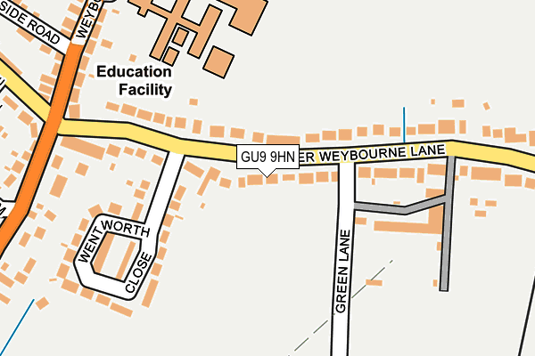 GU9 9HN map - OS OpenMap – Local (Ordnance Survey)