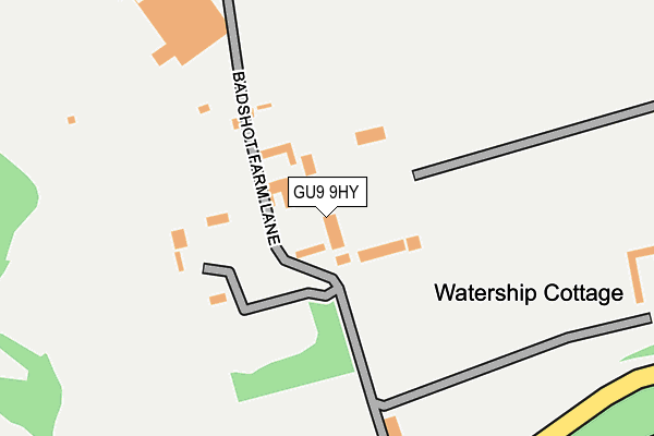 GU9 9HY map - OS OpenMap – Local (Ordnance Survey)