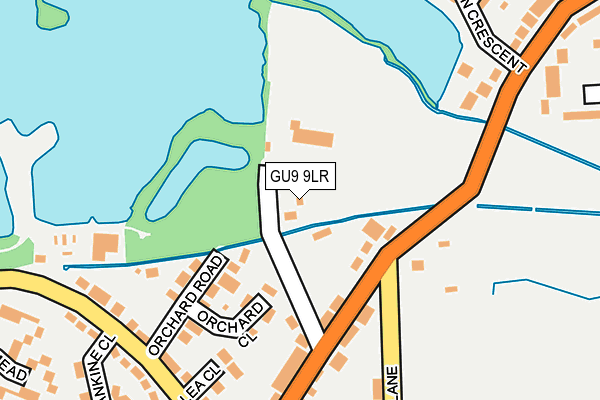GU9 9LR map - OS OpenMap – Local (Ordnance Survey)