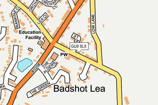 Map of ST GEORGE'S (BADSHOT LEA) MANAGEMENT COMPANY LIMITED at local scale