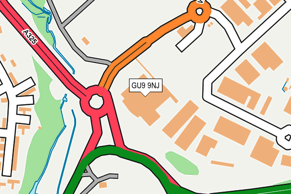 GU9 9NJ map - OS OpenMap – Local (Ordnance Survey)