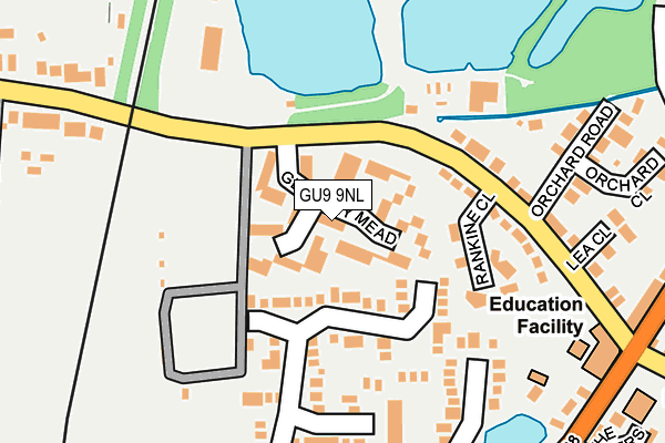 GU9 9NL map - OS OpenMap – Local (Ordnance Survey)