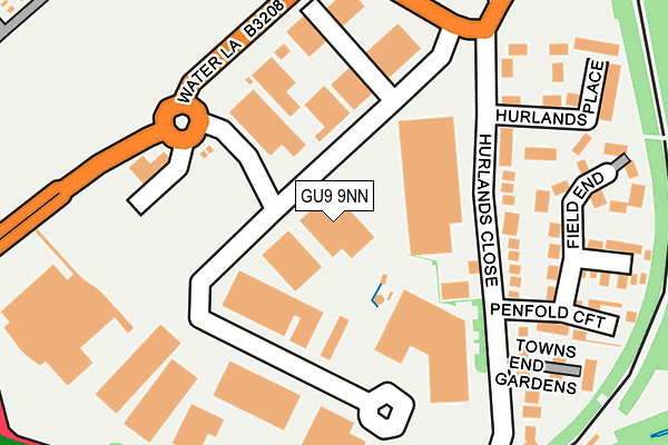 GU9 9NN map - OS OpenMap – Local (Ordnance Survey)