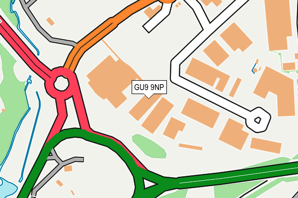 GU9 9NP map - OS OpenMap – Local (Ordnance Survey)