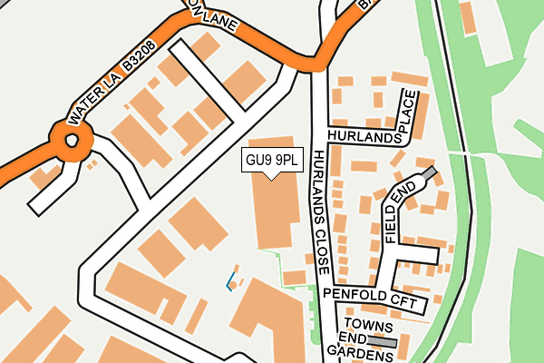 GU9 9PL map - OS OpenMap – Local (Ordnance Survey)
