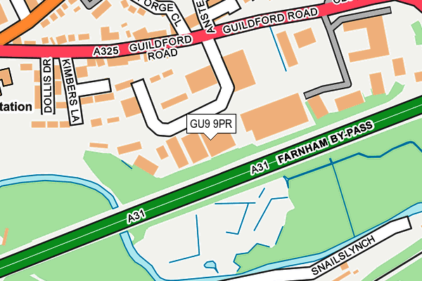 GU9 9PR map - OS OpenMap – Local (Ordnance Survey)