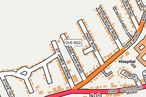 GU9 9QG map - OS OpenMap – Local (Ordnance Survey)