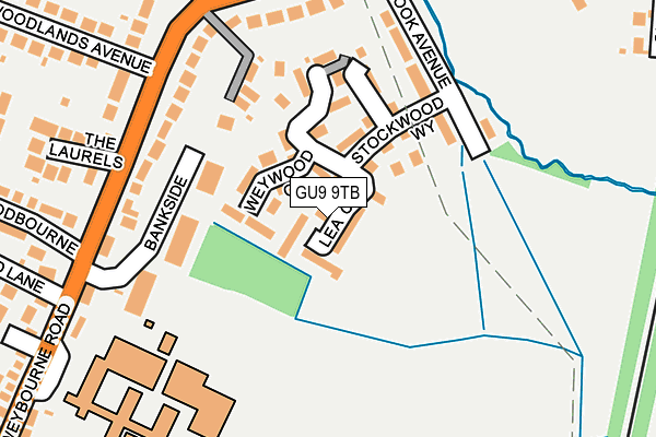 GU9 9TB map - OS OpenMap – Local (Ordnance Survey)