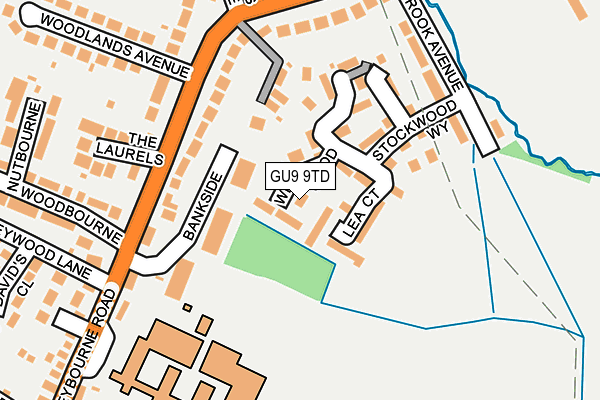 GU9 9TD map - OS OpenMap – Local (Ordnance Survey)