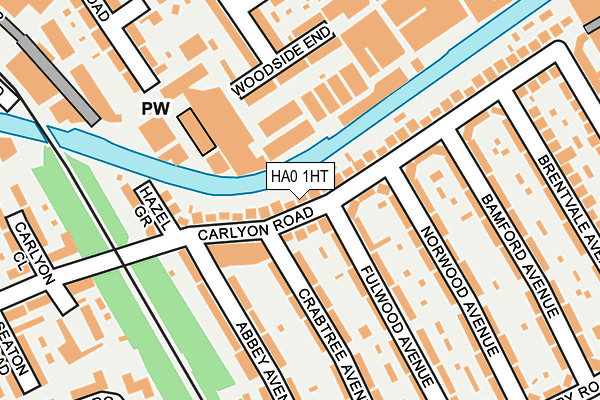 HA0 1HT map - OS OpenMap – Local (Ordnance Survey)