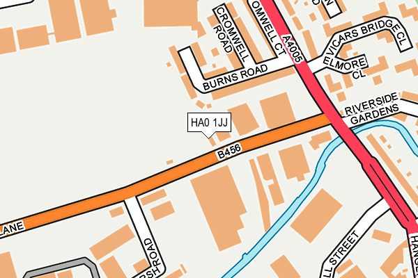 HA0 1JJ map - OS OpenMap – Local (Ordnance Survey)