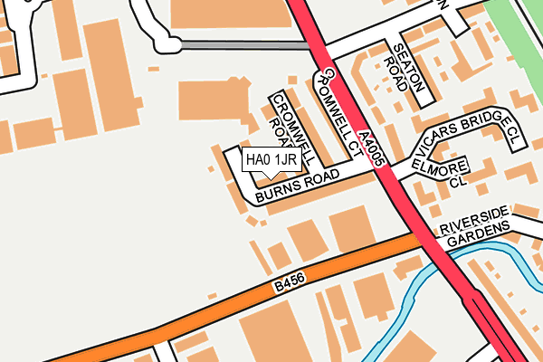 HA0 1JR map - OS OpenMap – Local (Ordnance Survey)