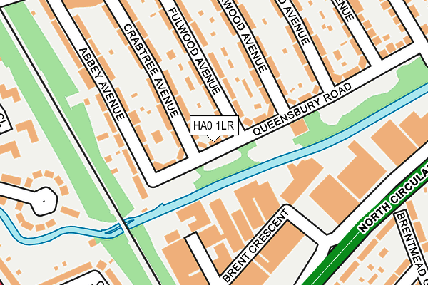 HA0 1LR map - OS OpenMap – Local (Ordnance Survey)