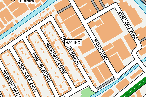 HA0 1NQ map - OS OpenMap – Local (Ordnance Survey)