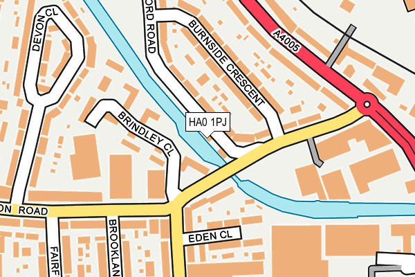 HA0 1PJ map - OS OpenMap – Local (Ordnance Survey)