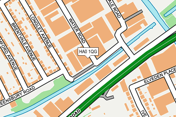 HA0 1QG map - OS OpenMap – Local (Ordnance Survey)