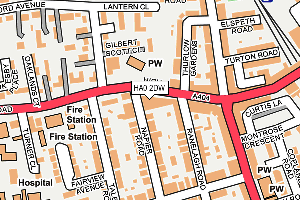 Map of SIGNS STUDIO (LONDON) LTD at local scale