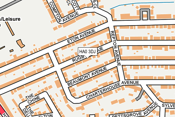 HA0 3DJ map - OS OpenMap – Local (Ordnance Survey)