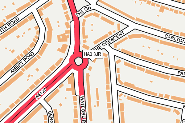 HA0 3JR map - OS OpenMap – Local (Ordnance Survey)