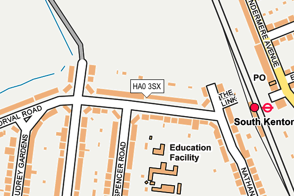 HA0 3SX map - OS OpenMap – Local (Ordnance Survey)