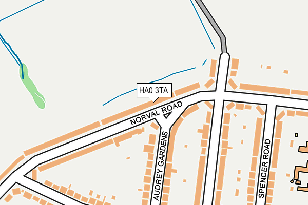 HA0 3TA map - OS OpenMap – Local (Ordnance Survey)