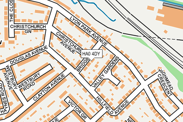 HA0 4DY map - OS OpenMap – Local (Ordnance Survey)