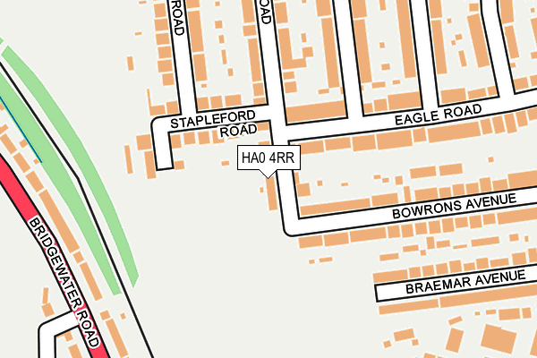 HA0 4RR map - OS OpenMap – Local (Ordnance Survey)