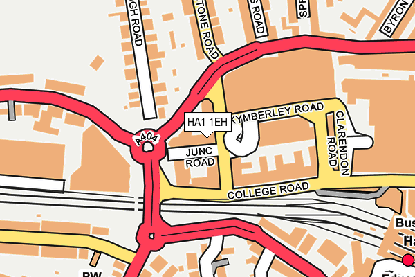 HA1 1EH map - OS OpenMap – Local (Ordnance Survey)
