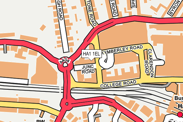 HA1 1EL map - OS OpenMap – Local (Ordnance Survey)