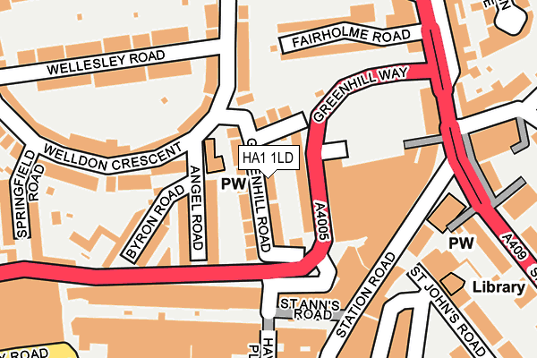 Map of NAUL ROAD DEVELOPMENT LTD at local scale