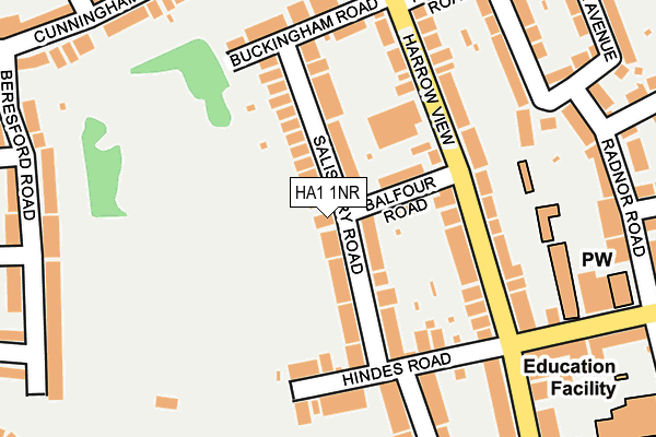 HA1 1NR map - OS OpenMap – Local (Ordnance Survey)