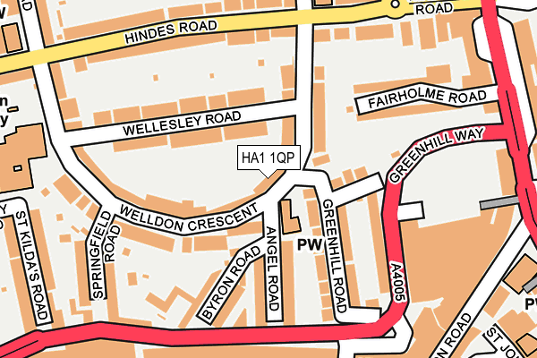 Map of WELDON CRESCENT LTD at local scale