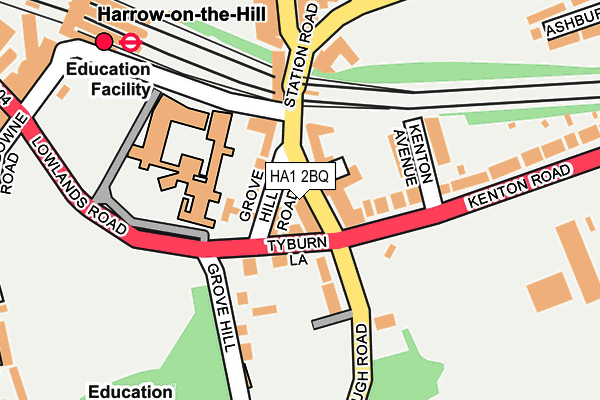 Map of THE GROVE (COULSDON) LIMITED at local scale