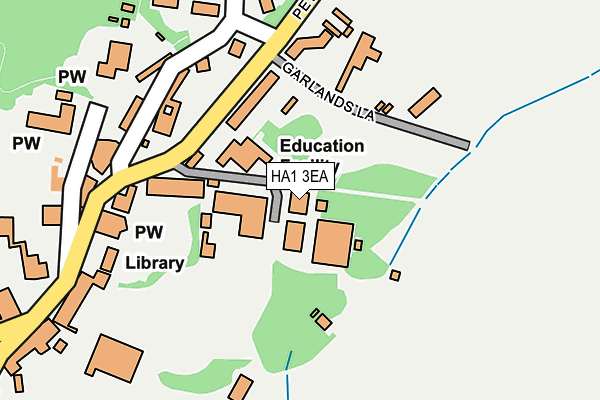 HA1 3EA map - OS OpenMap – Local (Ordnance Survey)