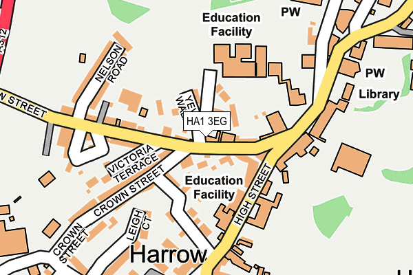 HA1 3EG map - OS OpenMap – Local (Ordnance Survey)